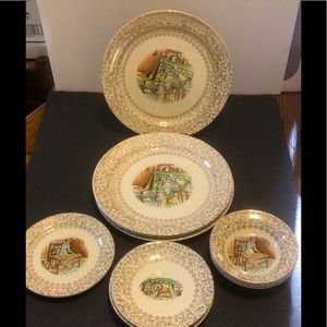 (13) Vintage Taylor Smith China set